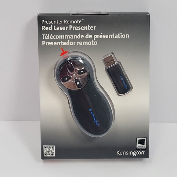 Kensington Wireless Presenter with Red Laser Pointer NEW - Picture 1 of 2